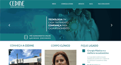 Desktop Screenshot of cedine.com.br