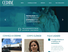 Tablet Screenshot of cedine.com.br